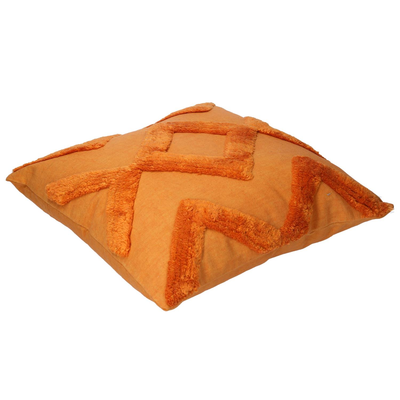 Cuscino tessuto arancione cm40x40h12 Vacchetti