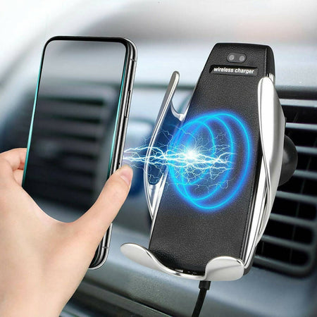 Supporto con funzione di ricarica wireless per cellulare da auto con sensore intelligente caricabatterie smartphone