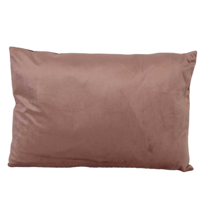 Cuscino velluto rosa antico rettangolare cm35x50h10