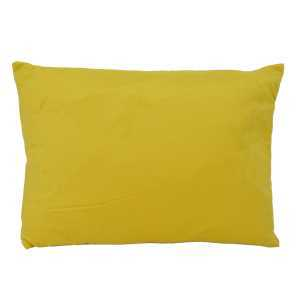 Cuscino velluto giallo rettangolare cm35x50h10 Vacchetti