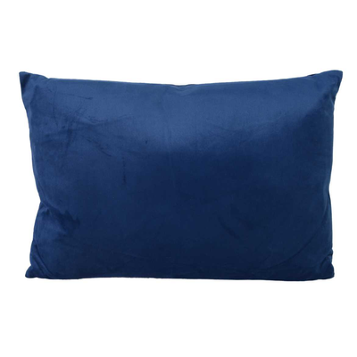 Cuscino velluto blu rettangolare cm35x50h10 Vacchetti