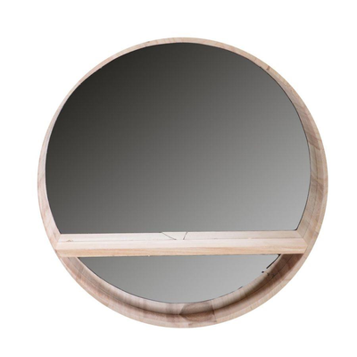 Specchio legno c/mensola tondo cmø35,5x8 Vacchetti