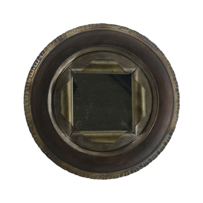 Specchio metallo pneumatico nero cmø41x10 Vacchetti