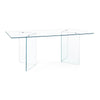 Tavolo Iride porta PC con struttura in vetro trasparente Scrivania 180 X 90 cm per ufficio e cameretta Casa e cucina/Arredamento/Sala da pranzo/Tavoli da sala da pranzo Decor Space - Altamura, Commerciovirtuoso.it