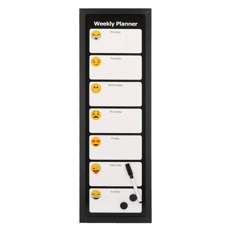 Lavagna magnetica emoji con pennarello cm20x60x1,5 Vacchetti