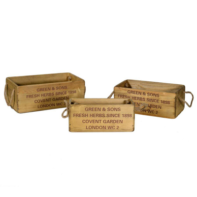 Cassetto legno 1-3 rusty corner rettangolare cm40,5x21h15 Vacchetti