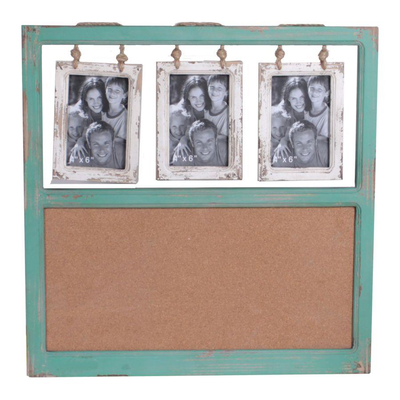 Portafoto muro legno rettangolare multiplo 3p cm54x2,5h55 Vacchetti