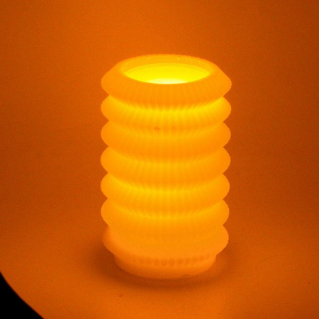 Candela led lanterna giallo fontana cmø13,5h20 Vacchetti