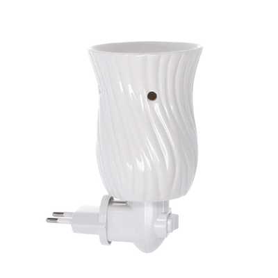 Bruciaessenze plug ceramica bianco cm9,8x7,5h13,8 Vacchetti