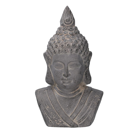 Buddha resina grigio cm24,5x17h41 Vacchetti