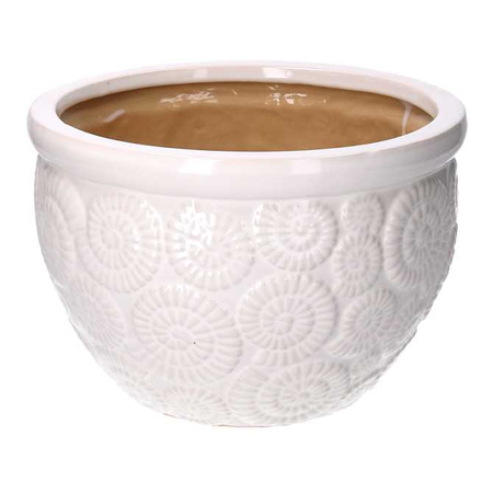 Coprivaso ceramica 1-3 bianco cmø30h21 Vacchetti