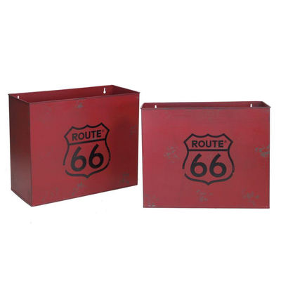 Portariviste metallo bristol rosso 1-2 cm34,5x15,5h28 Vacchetti