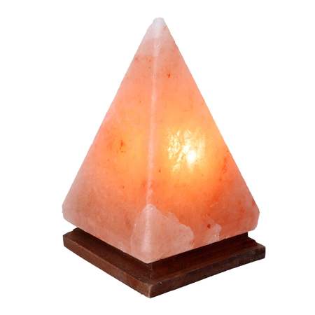 Lampada sale base legno piramide cm13x13h22 Vacchetti