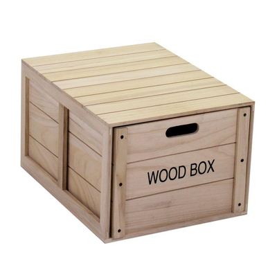 Scatola legno oxford con cassetto rettangolare cm50x39h29,5 Vacchetti