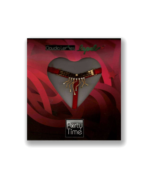 art. vlft61626 Slip perizoma Claudia Lemes Lepel party time colore rosso o nero intimo donna L'Orchidea - Siderno, Commerciovirtuoso.it