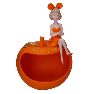 Donna resina svuotatasche arancione cm21x16h30 Vacchetti