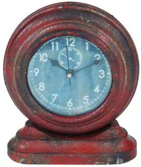 Orologio mini legno rosso ea-0721 cm. 12,5 x 6 h 15 Vacchetti