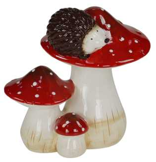 Tris fungo ceramica naa-0021 cm21x15h21 Vacchetti