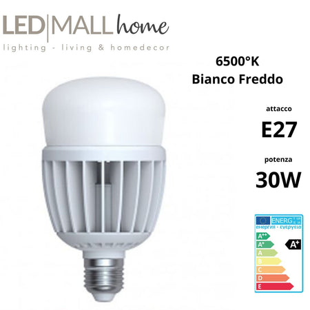 Lampada led a80 30w e27 luce fredda 6500k Illuminazione/Lampadine/Lampadine a LED Led Mall Home - Napoli, Commerciovirtuoso.it