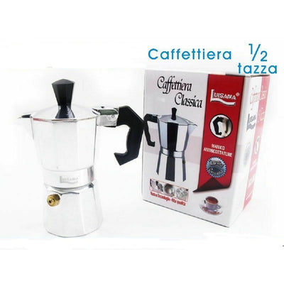 Caffettiera Moka Macchinetta Caff? Espresso Napoletano Misura 1/2 Tazza Casa, arredamento e bricolage > Elettrodomestici > Caffettiere Trade Shop italia - Napoli, Commerciovirtuoso.it