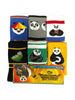 6 calze corte in cotone per bambino/a kung fu panda edizione limitata set da 2 confezioni da 3 paia di calzini Prisco Kung Fu Panda