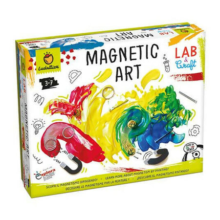 Ludattica Magnetic Art Gioco Magnetico laboratorio di Pittura Giocattolo Bambini  3+ Anni 