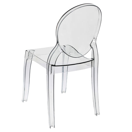MELODIE - set di 4 sedie in policarbonato trasparente Trasparente Milani Home