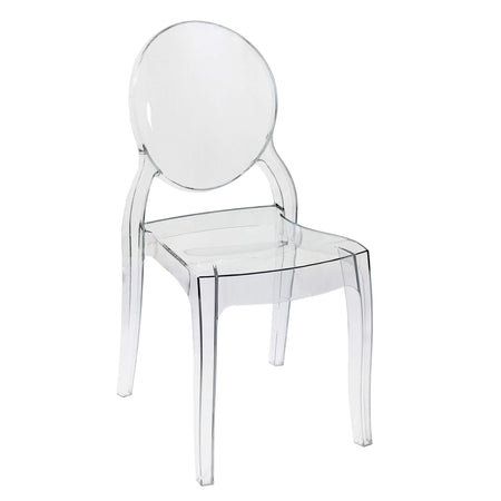 MELODIE - set di 6 sedie in policarbonato trasparente Trasparente Milani Home