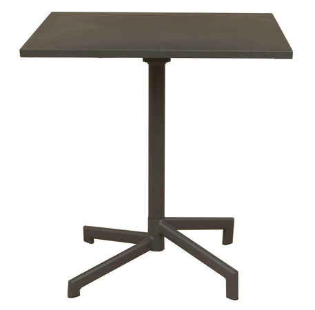 OPERA - set tavolo in metallo cm 70x70x73 h con 2 sedute Taupe Milani Home