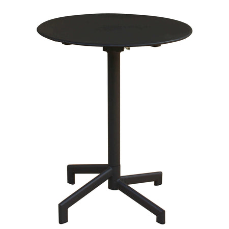OPERA - set tavolo in metallo cm Ø 60x74 h con 2 sedute Grigio scuro Milani Home