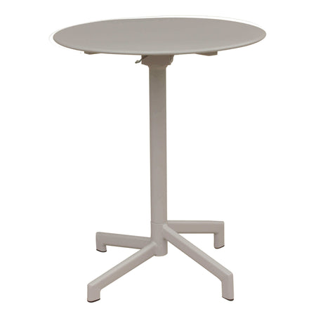 OPERA - set tavolo in metallo cm Ø 60x74 h con 2 sedute Tortora Milani Home