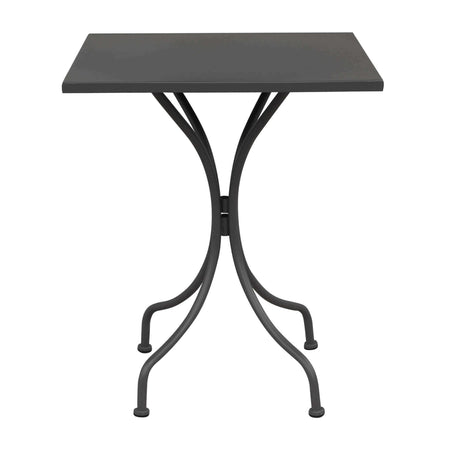 ROMANUS - set tavolo in metallo cm 60x60x72 h con 2 sedute Grigio scuro Milani Home