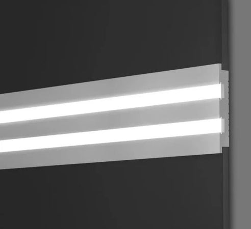 Taglio di luce in duropolimero Bianco 2500x17x110mm Illuminazione/Strisce LED Led Mall Home - Napoli, Commerciovirtuoso.it