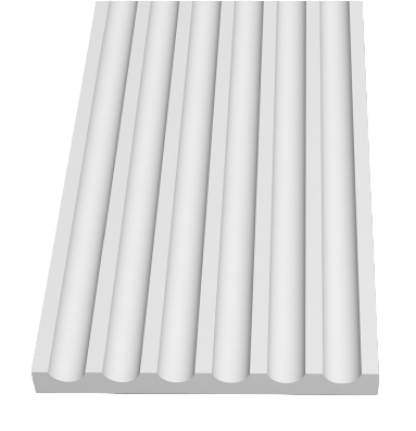 Lesena decorativa a parete pilastro colonna piatta 2000x125x15mm Fai da te/Prodotti per la costruzione/Materiali da costruzione/Infissi/Modanature Led Mall Home - Napoli, Commerciovirtuoso.it