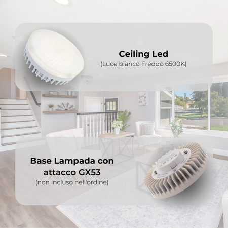 Lampadina led gx53 6w luce fredda 6500k Illuminazione/Lampadine/Lampadine a LED Led Mall Home - Napoli, Commerciovirtuoso.it