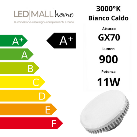 Lampadina led gx70 11w luce calda 3000k Illuminazione/Lampadine/Lampadine a LED Led Mall Home - Napoli, Commerciovirtuoso.it