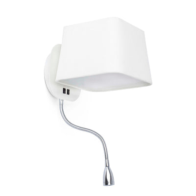 SWEET Lampada da parete bianca con lettore Illuminazione/Illuminazione per interni/Illuminazioni per pareti/Applique Led Mall Home - Napoli, Commerciovirtuoso.it