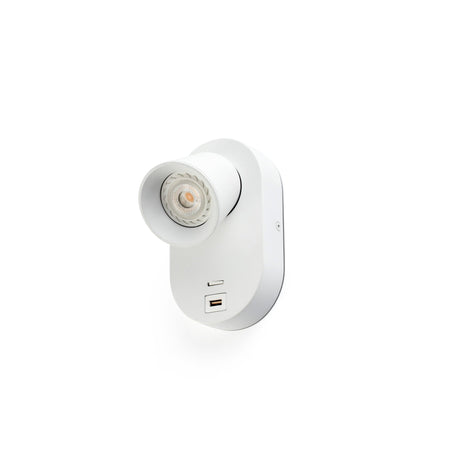 CORB Lampada da parete bianca GU10+USB Illuminazione/Illuminazione per interni/Illuminazioni per pareti/Applique Led Mall Home - Napoli, Commerciovirtuoso.it