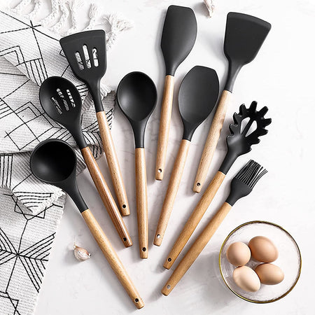 Set 11 utensili da cucina premium in silicone – Kome Store