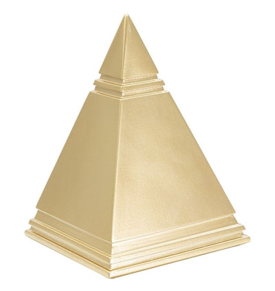 Piramide Gold Cm 11,5X11,5X15,5 Casa e cucina/Decorazioni per interni/Accessori decorativi/Soprammobili Led Mall Home - Napoli, Commerciovirtuoso.it