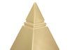 Piramide Gold Cm 11,5X11,5X15,5 Casa e cucina/Decorazioni per interni/Accessori decorativi/Soprammobili Led Mall Home - Napoli, Commerciovirtuoso.it