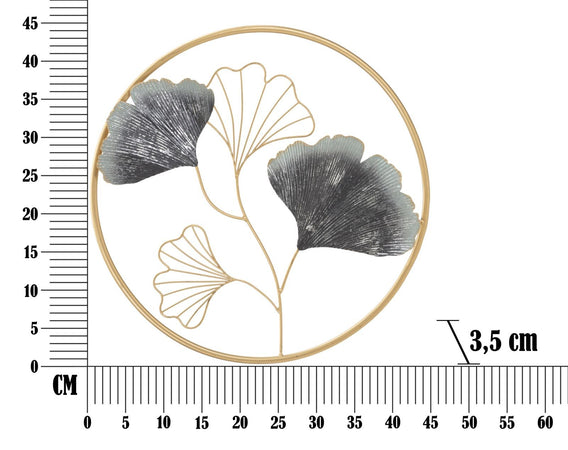 Pannello In Ferro Flower Simple Cm Ø 45,5X3,5