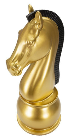 Cavallo Oro E Nero Cm Ø 18,5X50 Mauro Ferretti