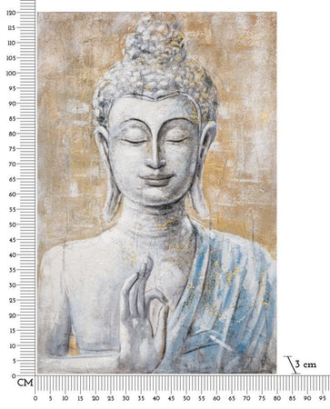 Dipinto Su Tela Buddha Light -B- Cm 80X3X120