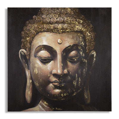 Dipinto Su Tela Buddha -B- Cm 100X3X100 Mauro Ferretti