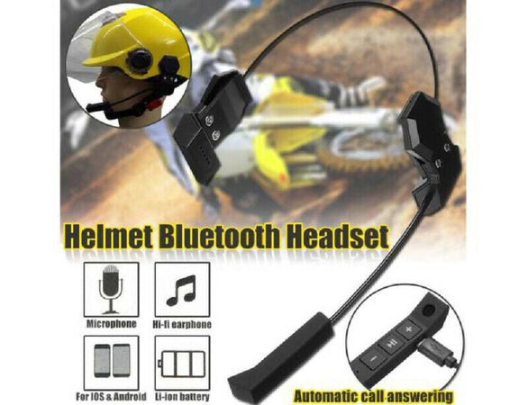 Headset Kit Microfono Auricolare Bluetooth Wireless Esterno Casco Moto Bt9  - commercioVirtuoso.it