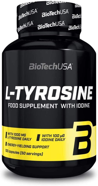 L - Tyrosine 100 capsule Salute e cura della persona/Alimentazione e nutrizione/Integratori per lo sport/Aminoacidi/Amminoacidi ramificati (BCAA) Tock Black - Solofra, Commerciovirtuoso.it