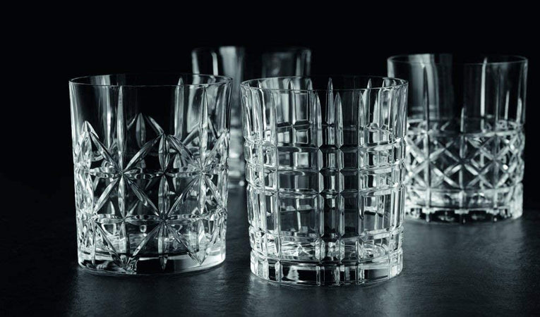 Set 6 Bicchieri da Whisky e cocktail in vetro intagliato 330 ml Casa e cucina/Stoviglie/Bicchieri e cristalli/Tumbler La Zappa - Altamura, Commerciovirtuoso.it