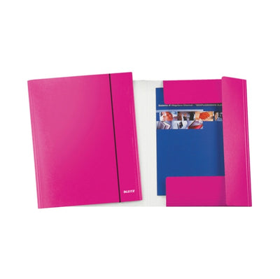 Cartella con elastico WOW - cartoncino plastificato - 3 lembi - fucsia metal - Leitz [multipack] 5 pezzi Cancelleria e prodotti per ufficio/Archivio ufficio e accessori per scrivania/Archivio ufficio/Cartelle/Cartelle portadocumenti Eurocartuccia - Pavullo, Commerciovirtuoso.it