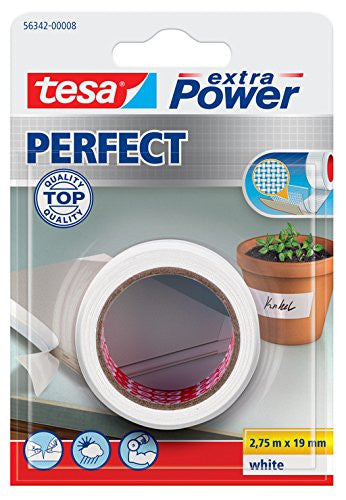 Nastro telato Tesa Extra Power Perfect Bianco